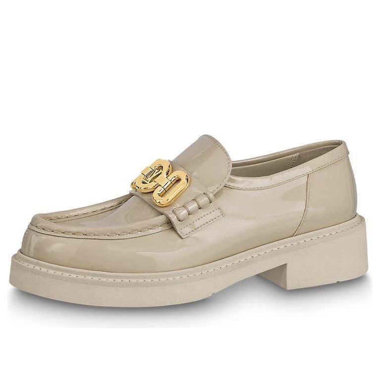 (WMNS) LOUIS VUITTON LV Academy Loafers 'Beige' 1ABO3I
