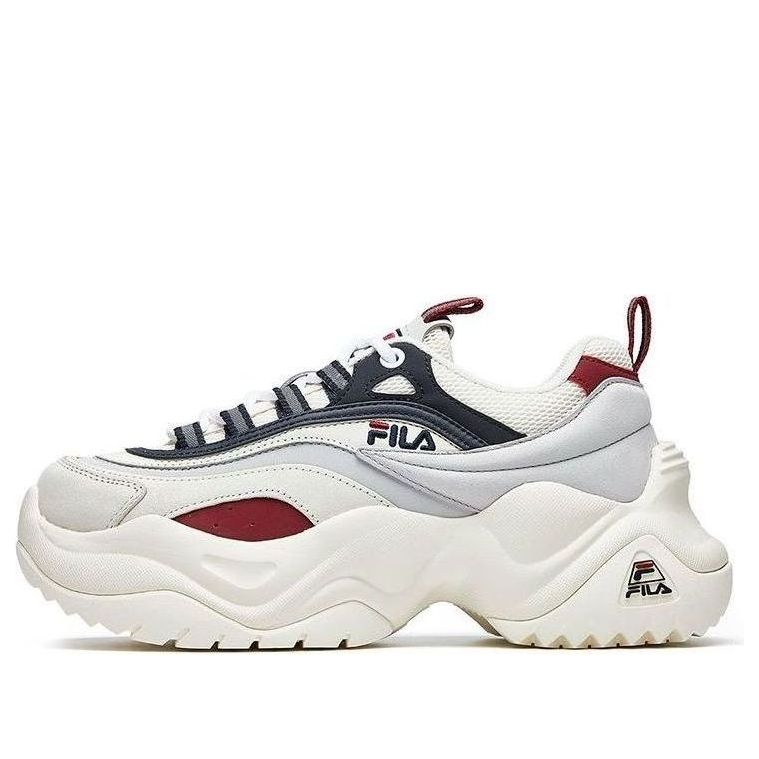 (WMNS) FILA Pose Ray Flatform Chunky Shoes 'White Navy Red' T12W014201FSV