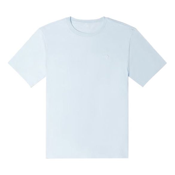 Converse Go-To Embroidered Star Chevron Standard-Fit T-Shirt 'Light Blue' 10023876-A17