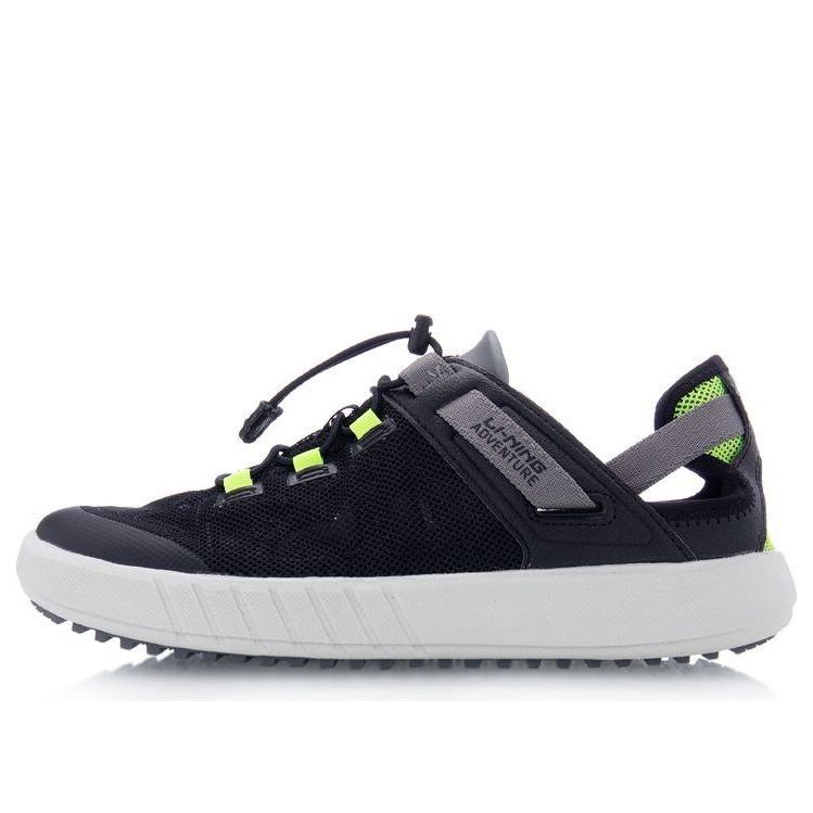 Li-Ning Classic Casual Shoes Unisex 'Black Green' AGCQ111-2