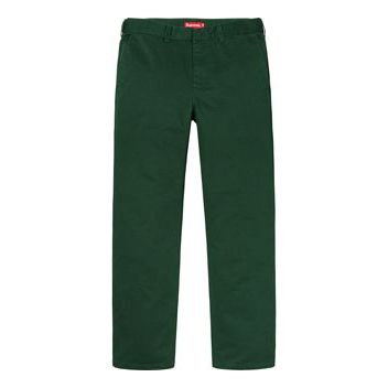 Supreme SS19 Work Pant Dark Green Cargo Casual Pants Unisex SUP-SS19-220