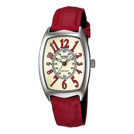 CASIO Business Leisure Waterproofes Red Analog LTP-1208E-9B2