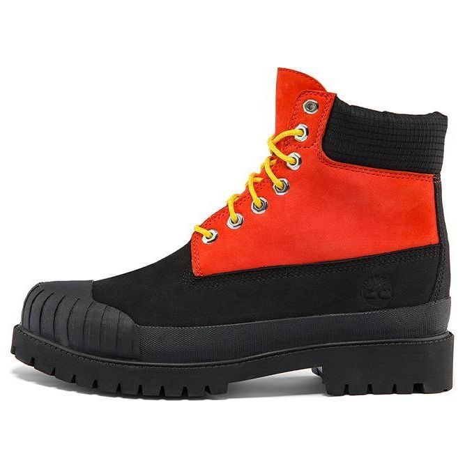 Timberland Premium 6 Inch Waterproof Boot 'Medium Orange Nubuck with Black' A2KECW