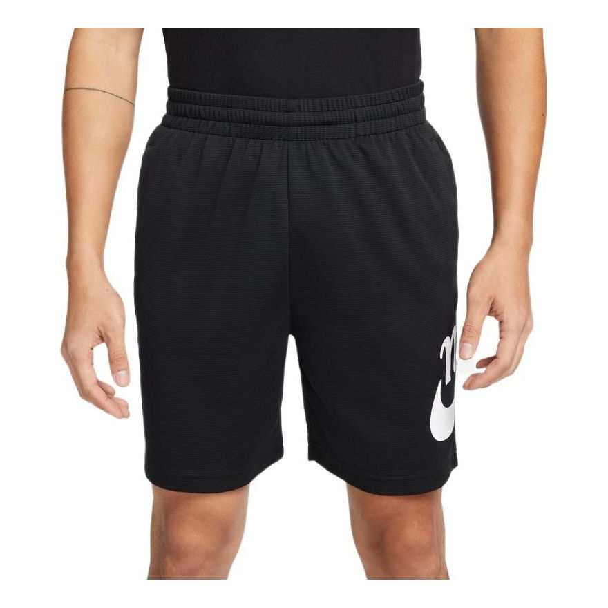 Men's Nike Alphabet Logo Lacing Straight Casual Shorts Black DQ1173-010