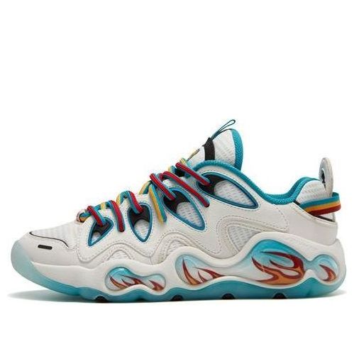 (WMNS) FILA FUSION x Mitchell & Ness Bank Vertical Sneakers 'White Blue' T12W343217FBS