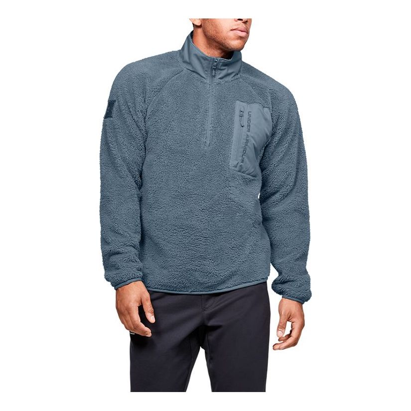 Men's Under Armour Always On Sherpa Training Sports Gray Blue 1355431-013