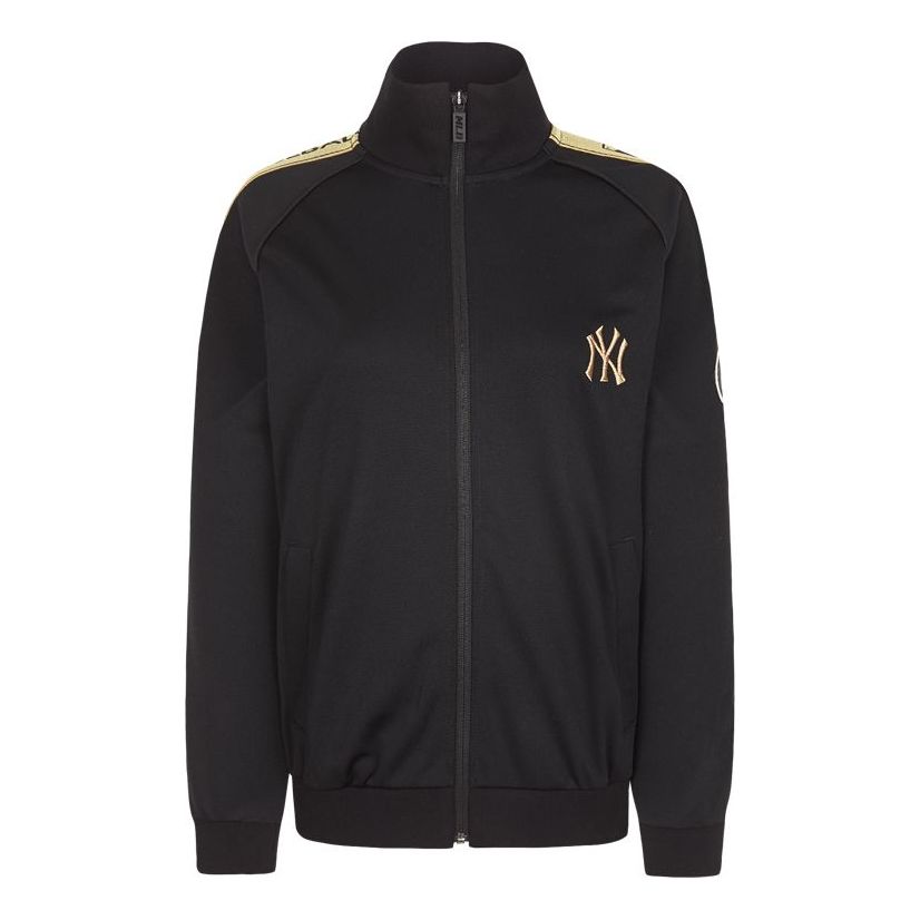 MLB Disney Mickey Crossover New York Yankees Stand Collar Jacket Unisex Black 31TRK2031-50L