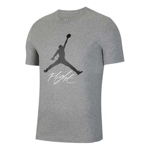 Air Jordan Flight Large Logo Short Sleeve Gray CW0394-091