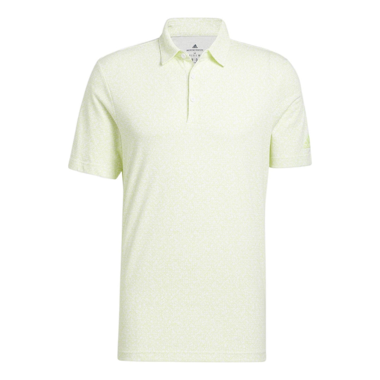 adidas SS22 Small Geometry Pattern Printing Short Sleeve Light Green Polo Shirt HA9172