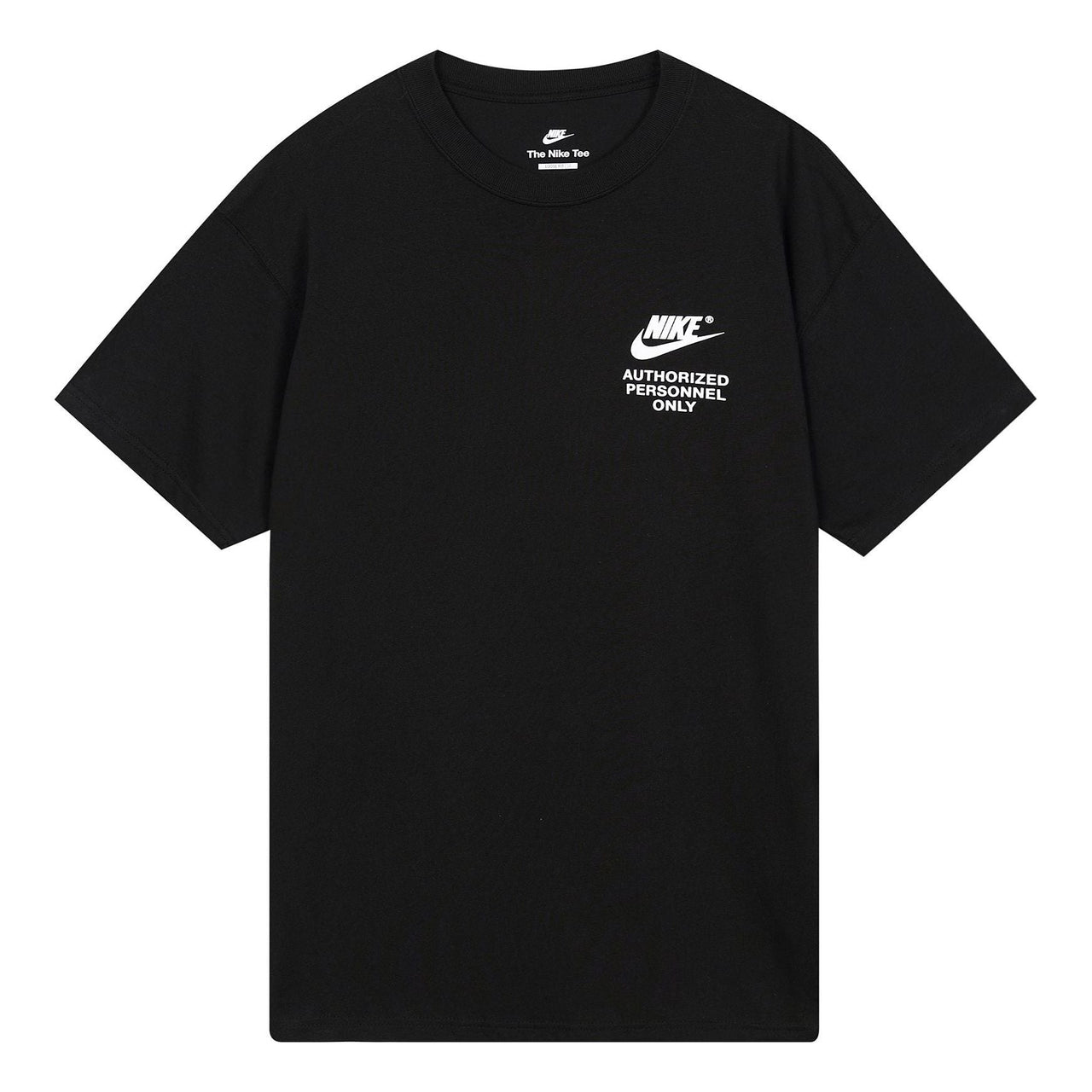 Nike Alphabet Logo Printing Round Neck Short Sleeve Black DM6428-010