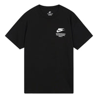 Nike Alphabet Logo Printing Round Neck Short Sleeve Black DM6428-010