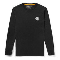 Men's Timberland Casual Printing Round Neck Long Sleeves Black A2A2Z001