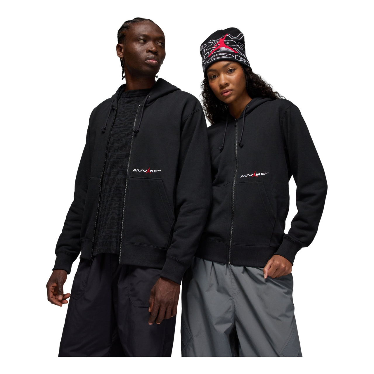 Air Jordan x Awake NY Full-Zip Fleece Hoodie 'Black' IB7289-010