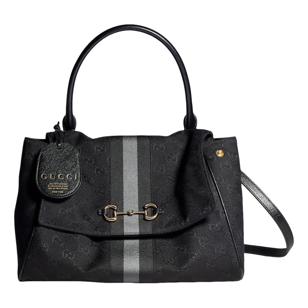 (WMNS) Gucci Paparazzo Medium Top Handle Bag 'Grey Black' 875018-AAHHD-1094