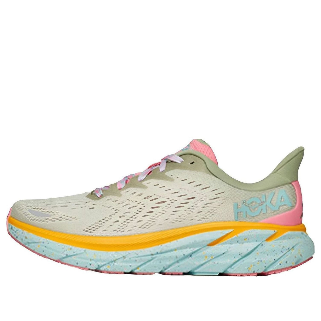 (WMNS) HOKA ONE ONE x FP Movement Clifton 8 'Matcha Orange' 1134730-SGRT
