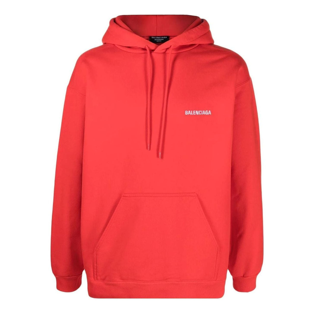 Balenciaga Back Logo Hoodie Regular Fit 'Bright Red' 600583TMVF53168