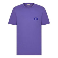 Men's DIOR SS21 Knit Short Sleeve Purple 013J600A0589-C444
