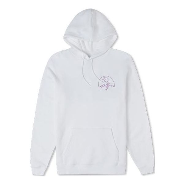 Converse Mountain Logo Hoodie 'White' 10025050-A02