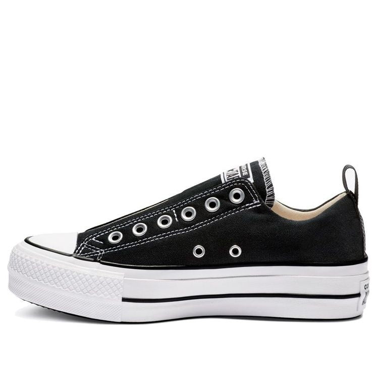 (WMNS) Converse Chuck Taylor All Star Platform Slip Thick Sole 'Black White' 563456F