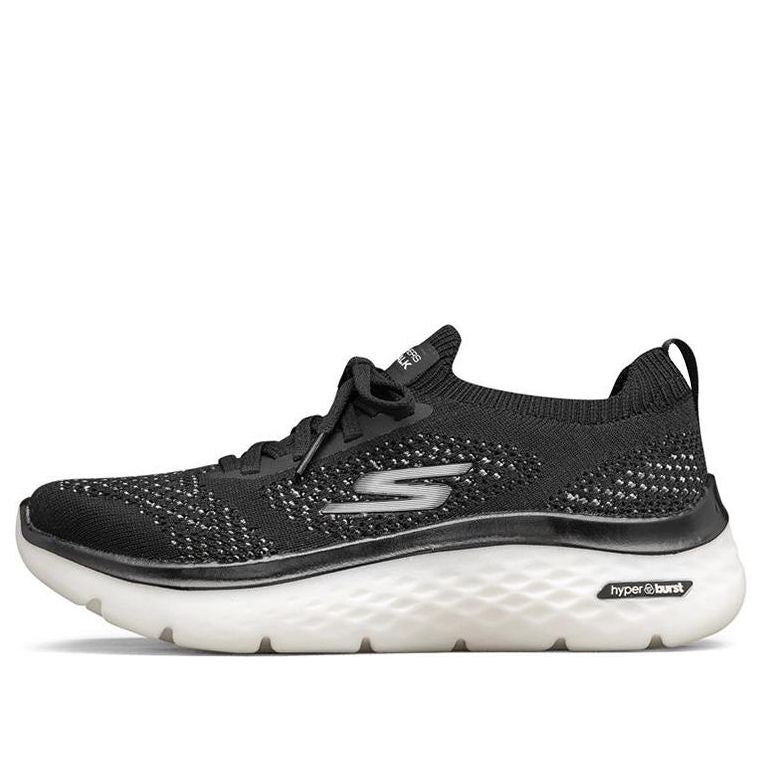 (WMNS) Skechers Go Walk Hyper Burst Low-Top Sneakers Black/White 124593-BKW