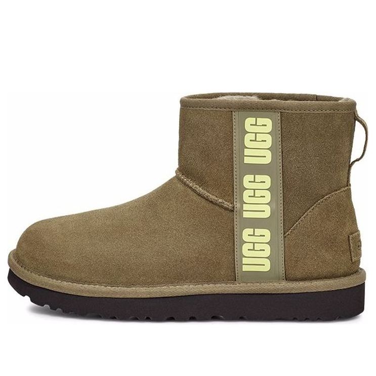 (WMNS) UGG Mini Side Logo 'Olive Green' 1122558-BOPLL