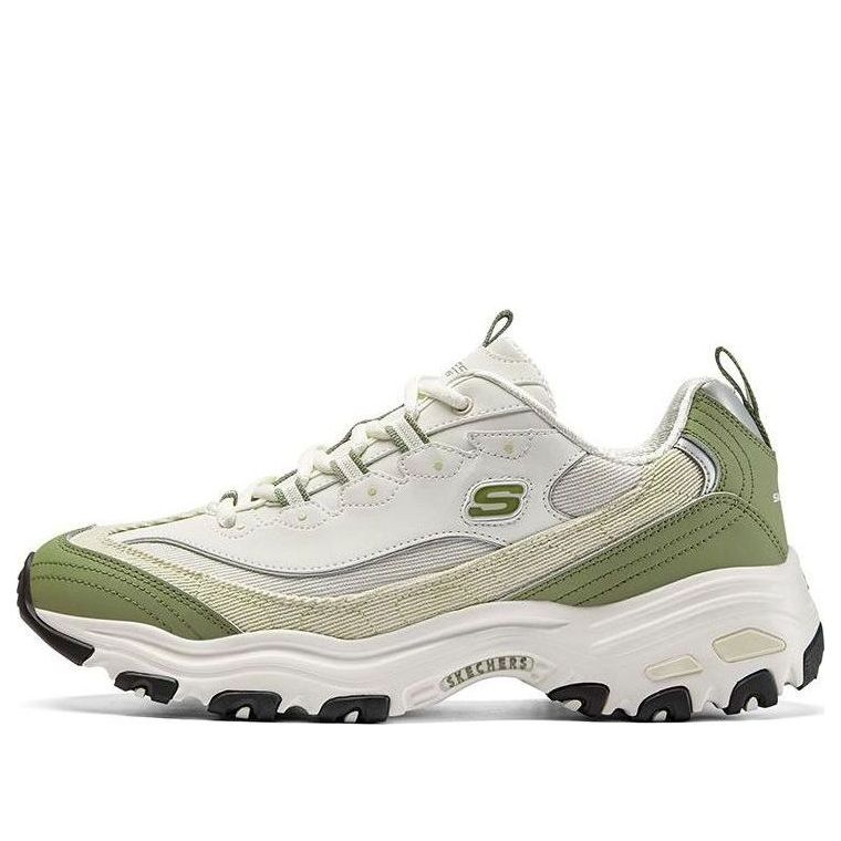 Skechers D'Lites Varsity Spirit Sneaker 'White Beige Green' 894282-WMLT