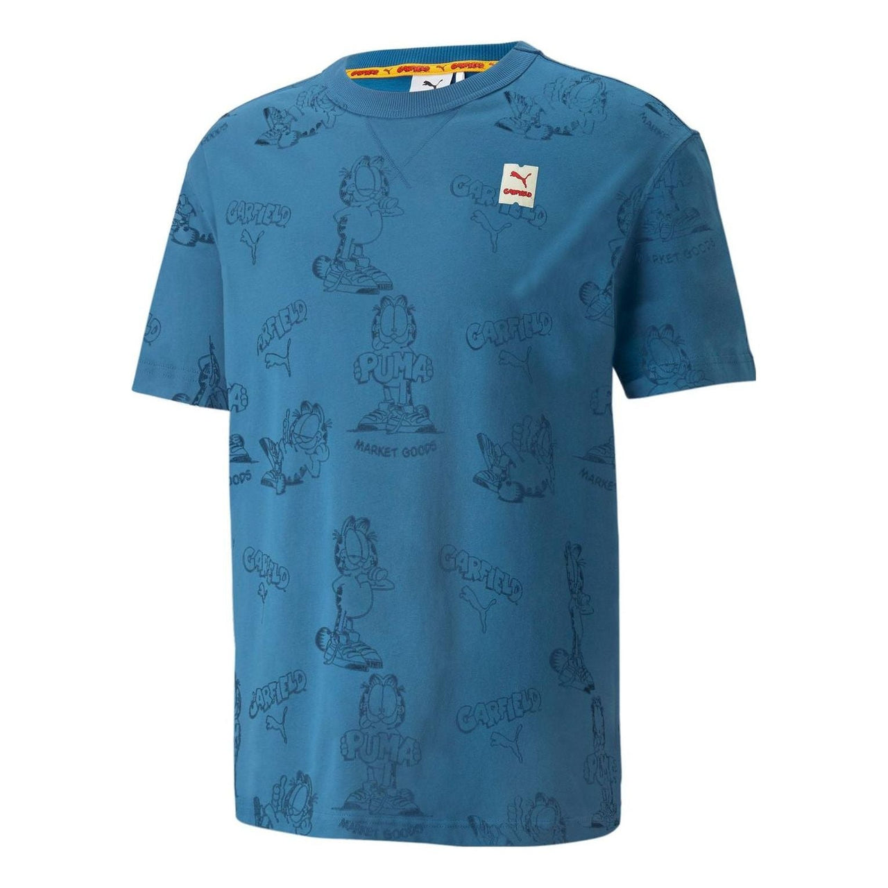 PUMA x GARFIELD Printed Tee 'Vallarta Blue' 534434-48