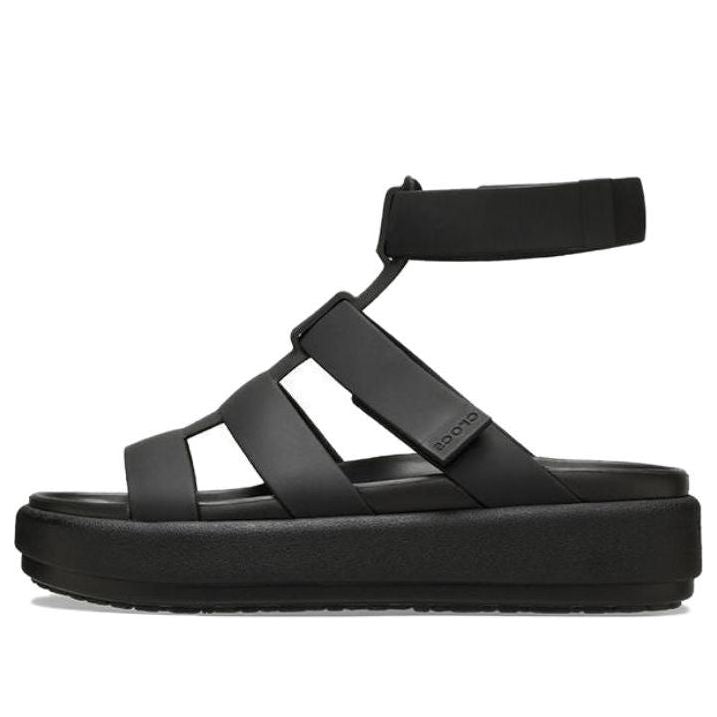 (WMNS) Crocs Brooklyn Luxe Gladiator Sandals 'Black' 209557-060