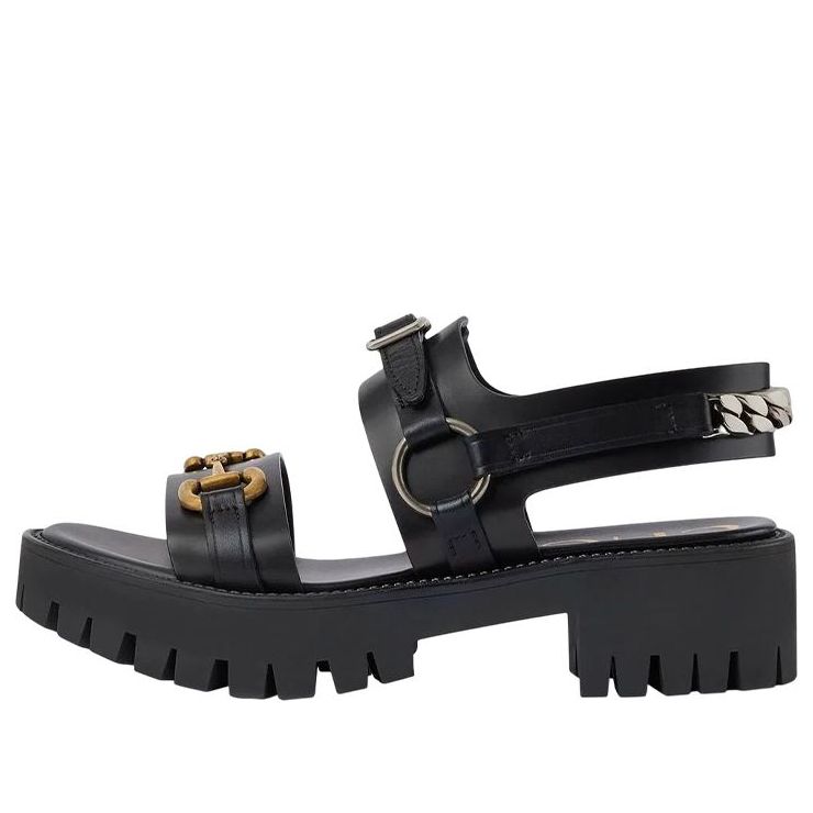 (WMNS) Gucci Sandal With Horsebit 'Black' 700051-DS8R0-1000