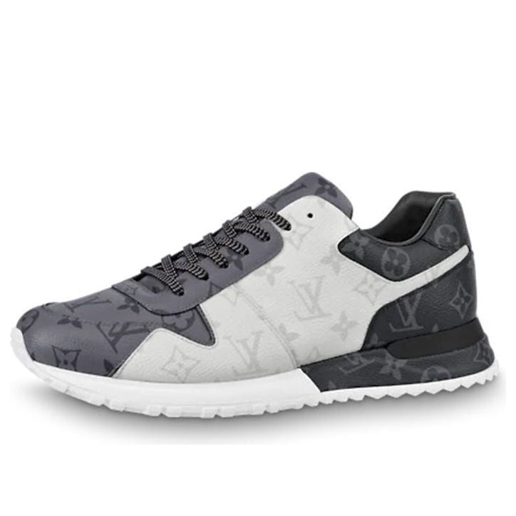 LOUIS VUITTON Run Away Sneakers 'White Monogram Ice and Dark Gray Monogram' 1A8UZJ