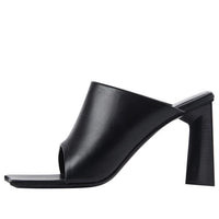 (WMNS) Balenciaga Moon Calfskin High-Sandals Black 615782WA7601000