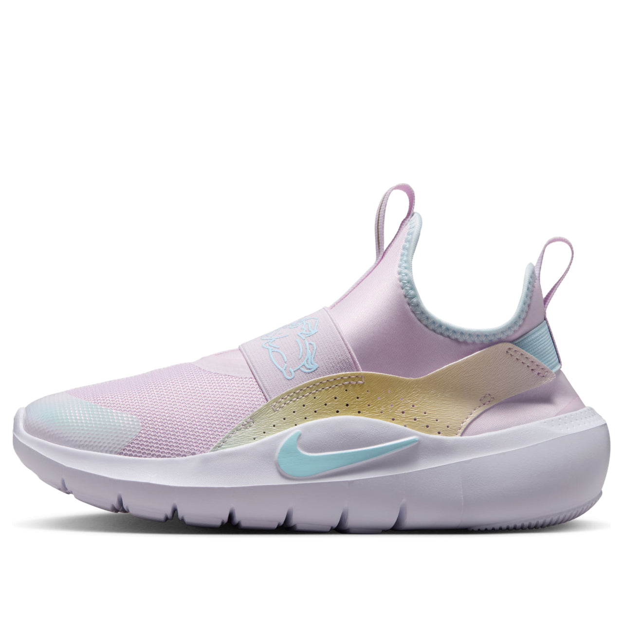(GS) Nike Flex Runner 4 'Bleached Lilac Glacier Blue' IM7653-500