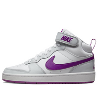 (GS) Nike Court Borough Mid 2 'Pure Platinum Vivid Purple' CD7782-009