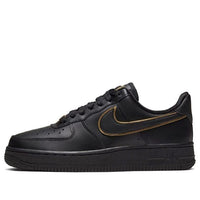 (WMNS) Nike Air Force 1 Low '07 Essential 'Black Gold Swoosh' AO2132-005