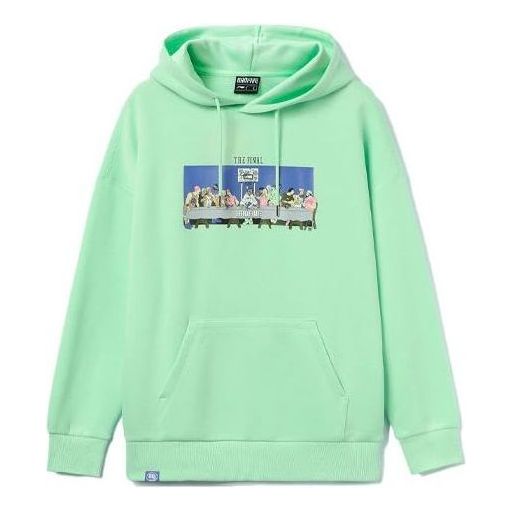 Li-Ning BadFive Graphic Hoodie 'Light Green' AWDR417-4