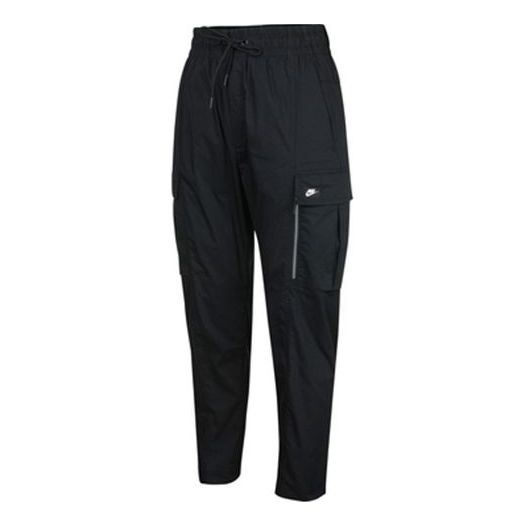 Nike Sportswear Casual Cargo Big Pocket Breathable Long Pants Black CV9301-010