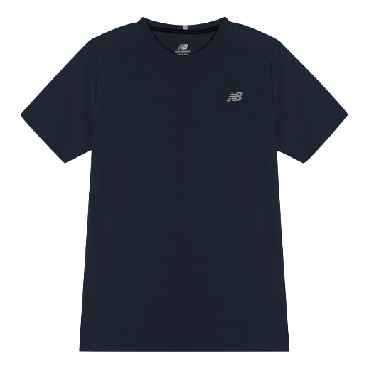 New Balance Men's New Balance Logo Alphabet Printing Sports Round Neck Navy Blue MT11205-ECL