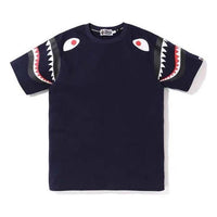 A Bathing Ape Shark Printing Short Sleeve Tee 'Black' 1F80-109-001