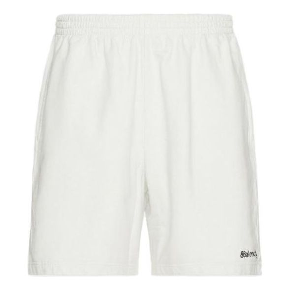Balenciaga Logo Sweat Shorts 'Dirty White Black' 676137TOVP19081