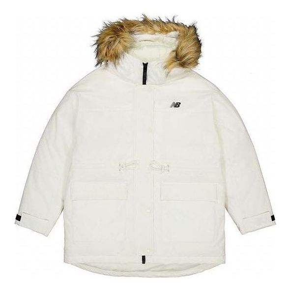 (WMNS) New Balance Warm Mid-Down Jacket 'White' AWJ33325-CIC