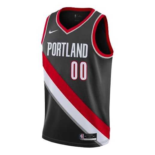 Men's Nike NBASports Basketball Jersey/Vest SW Fan Edition 20 Season Blazers Anthony 0 No. 0 Black CW3680-014