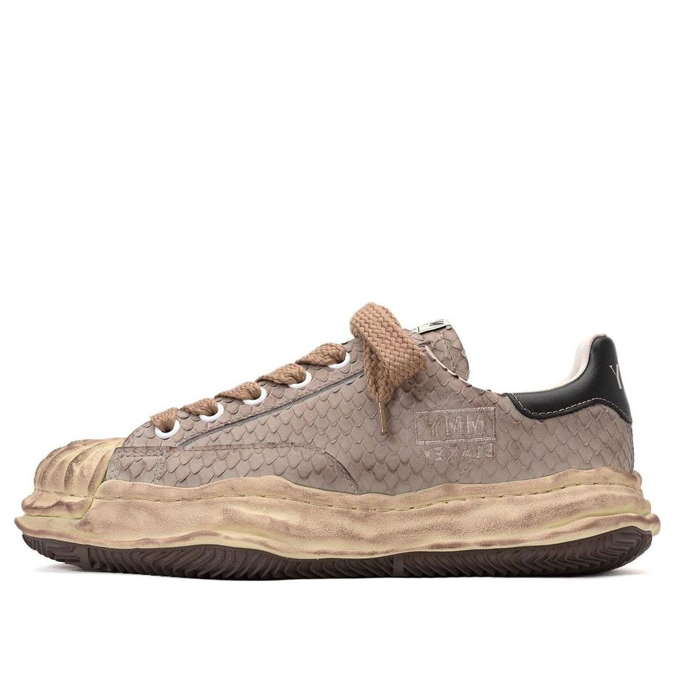 Maison MIHARA YASUHIRO Blakey OG Sole Distressed Leather Low 'Brown' A10FW713-BROWN