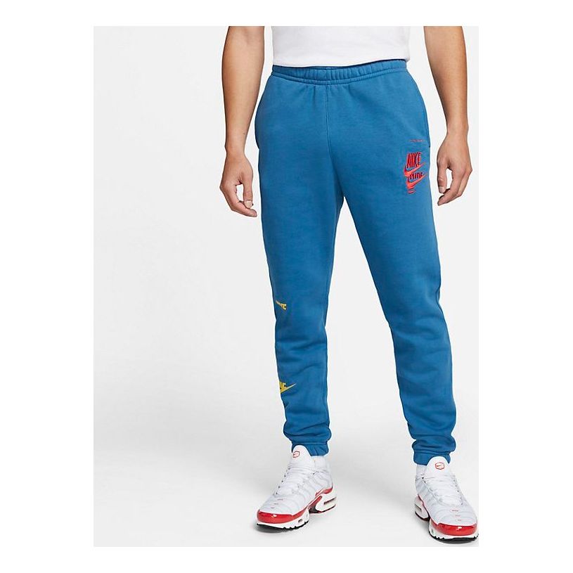 Nike Sportswear Sport Essentials+ Sweatpants 'Marine Blue Crimson' DM6871-407