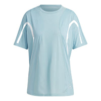 (WMNS) adidas by Stella McCartney TruePace Running Loose T-Shirt 'Blue White' IC6015