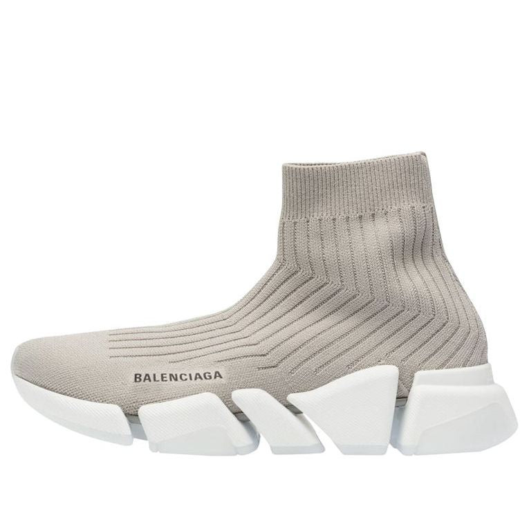 Balenciaga Speed 2.0 Trainers 'Rib-Knit Light Grey' 654020W2D811391