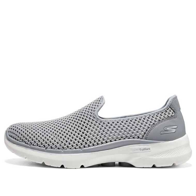 (WMNS) Skechers Go Walk 6 Shoes 'Grey White' 896231-GRY