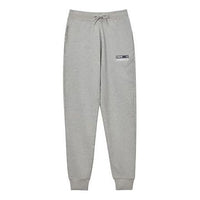 New Balance Logo Print Sweatpants 'Grey Black' MP03905-AG