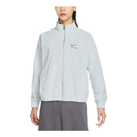 (WMNS) Nike Air Logo Corduroy Full-Zip Stand Collar Jacket 'Grey' DQ6929-043