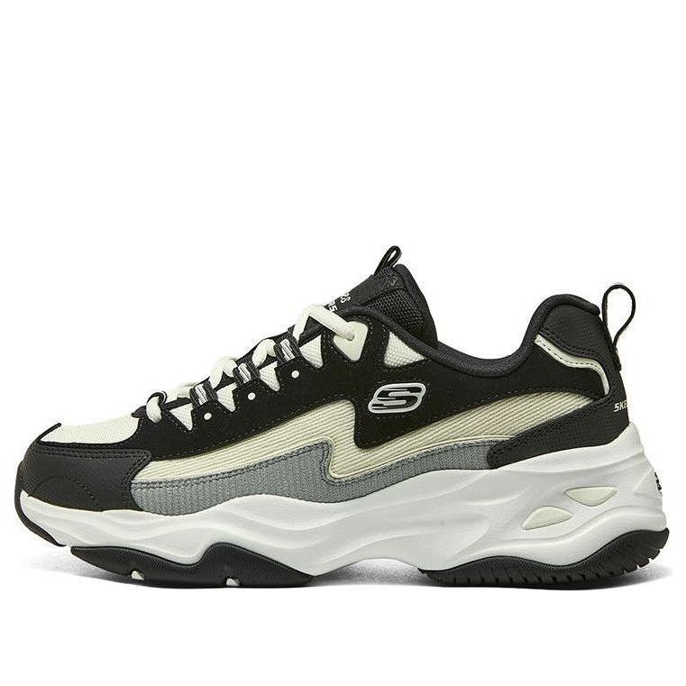 (WMNS) Skechers DLITES 1.0 'Black Beige' 896282-BKNT