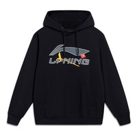 Li-Ning Essential Graphic Hoodie 'Black' AWDT601-1